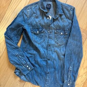 GAP Light Blue Denim Shirt